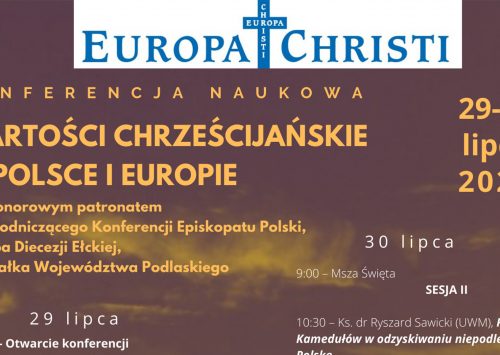 29-30 lipca: Abp Stanisław Gądecki weźmie udział w konferencji naukowej „Wartości chrześcijańskie w Polsce i Europie”